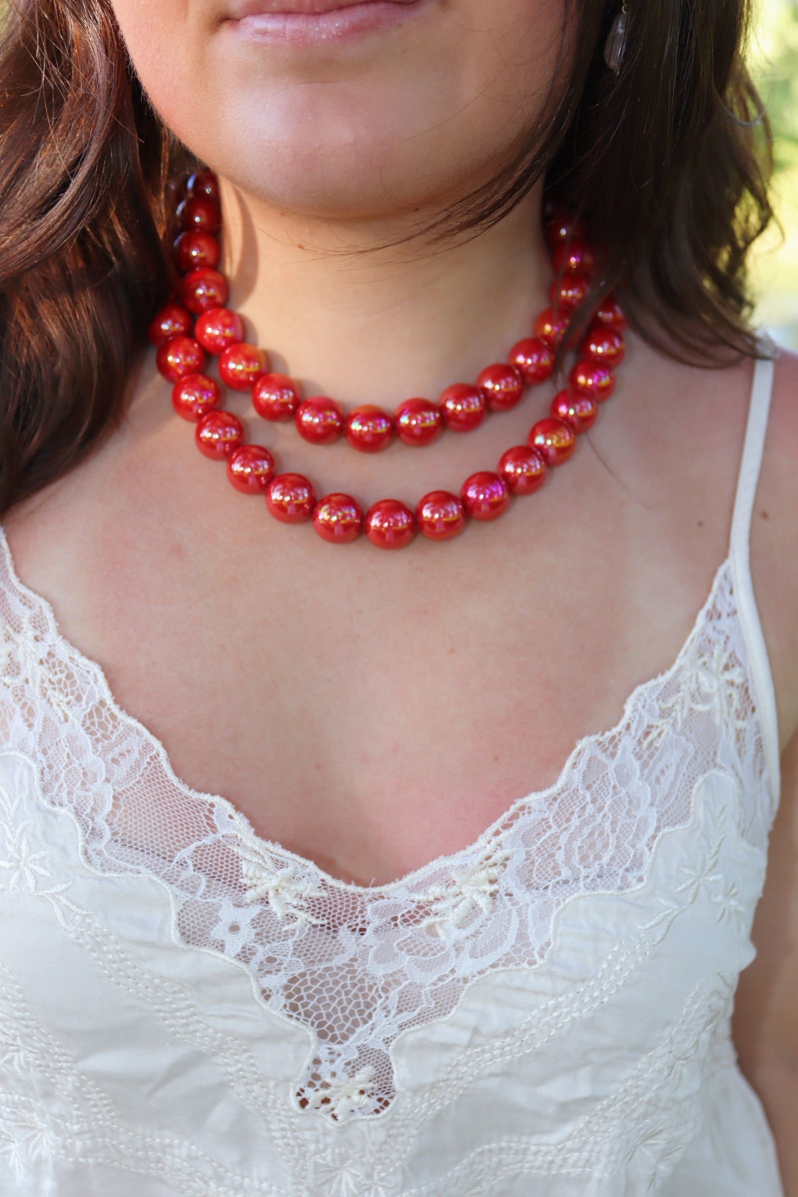 The Candy Necklace in Cherry