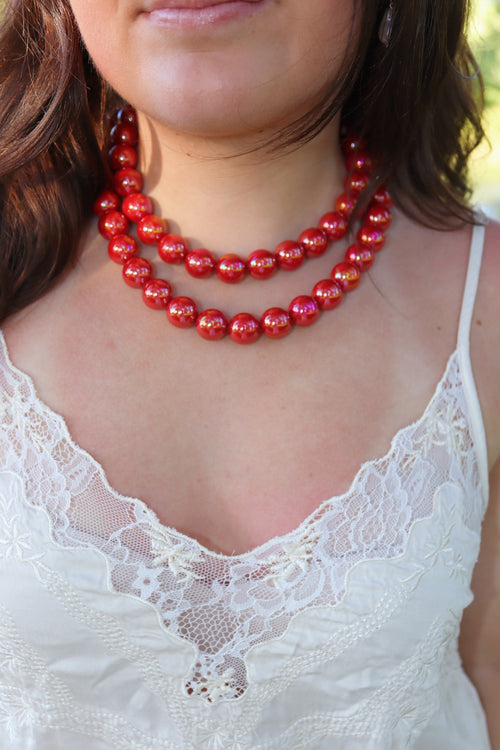 The Candy Necklace in Cherry
