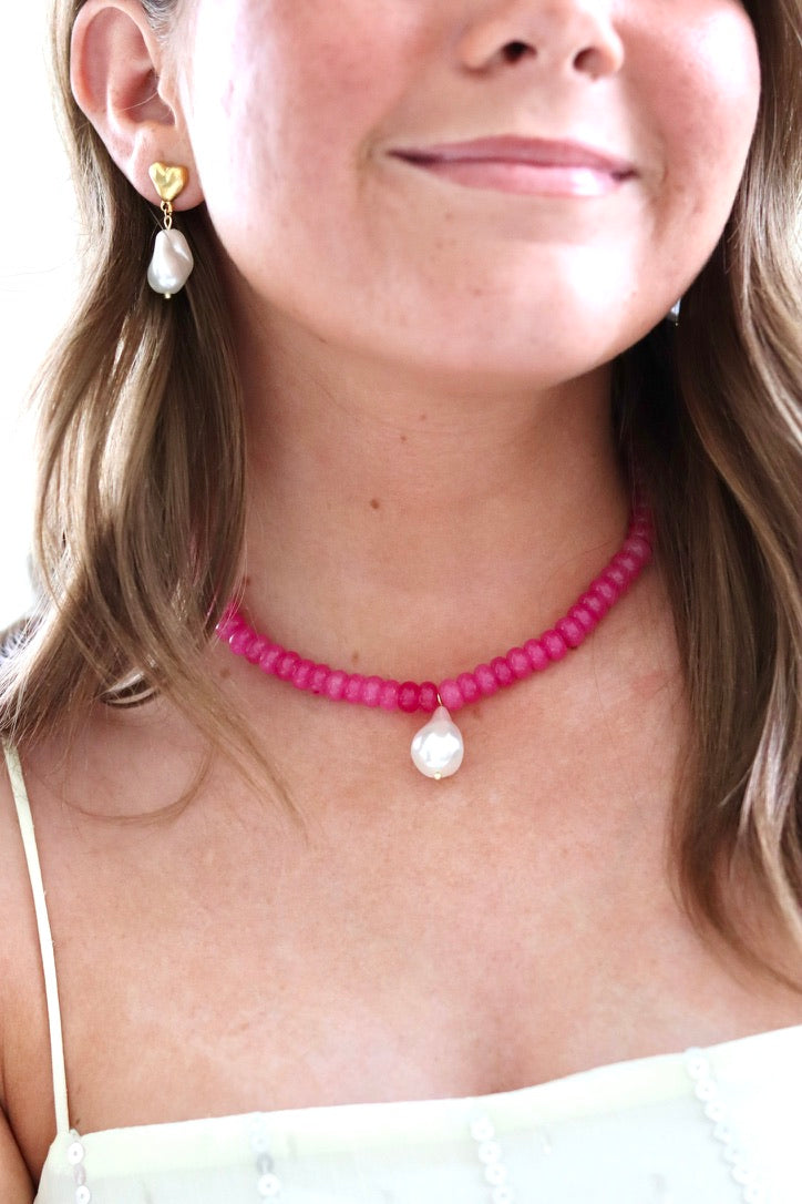 The Pink Capri Necklace