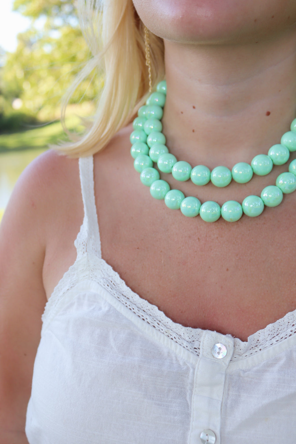 The Candy Necklace in Mint