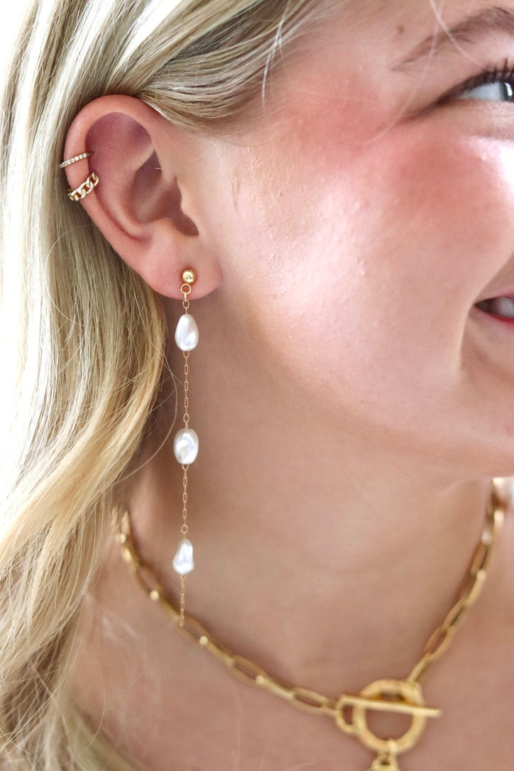 The Pearl Drop Earrings