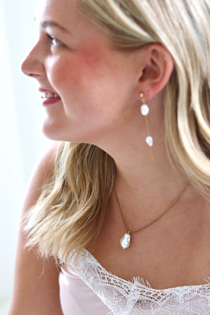 The Pearl Drop Earrings